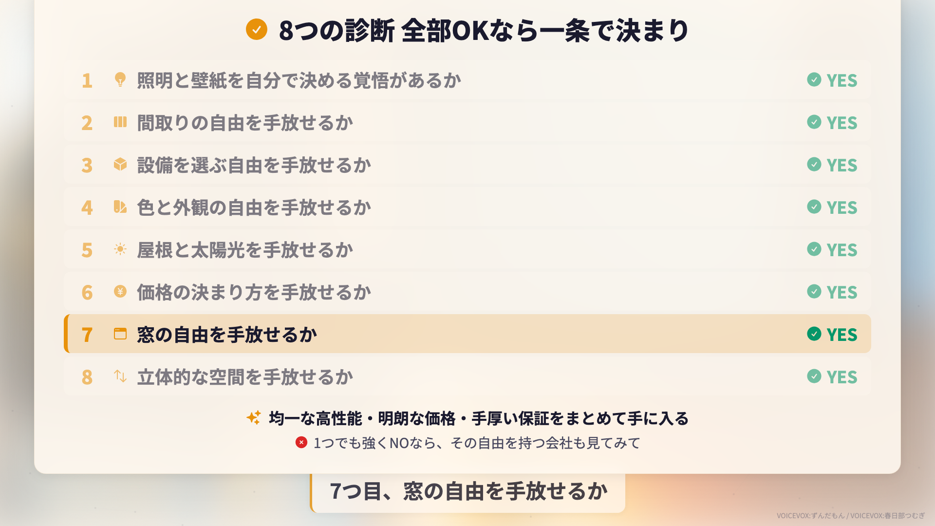 一条工務店で契約前に確認すべき8つの制約の診断サマリ