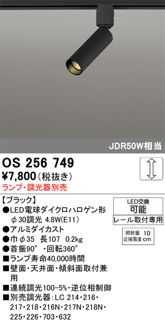 オーデリックの集光型スポットライト
